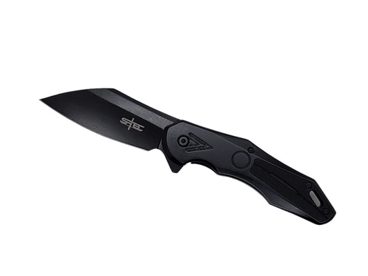 S-TEC 8″ Assisted Folding Knife w/ Stainless Steel Handle + G10 Handle- T27209BK