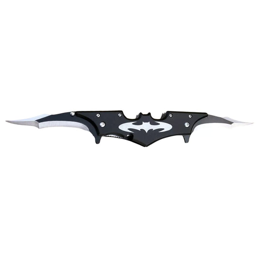 5.75" Dual Black/ Black Blade Spring Assist Knife - T273065BK-1
