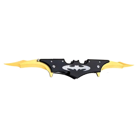 5.75" Dual Black/ Gold Blade Spring Assist Knife - T273065COL