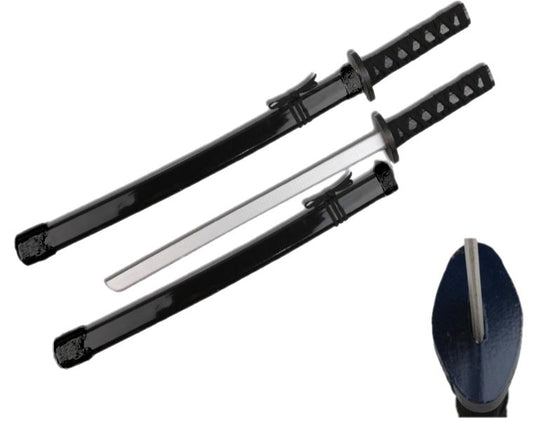 28" Black Wooden Samurai Sword with plastic scabbard - T70503BK