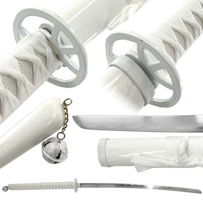 Metal 40" Fantasy Soul Reaper White Sword- FS04