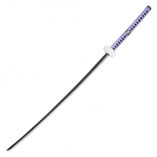 Metal 52-1/2" White feather tsuba samurai sword (Extra Long Vers.)- FS138L