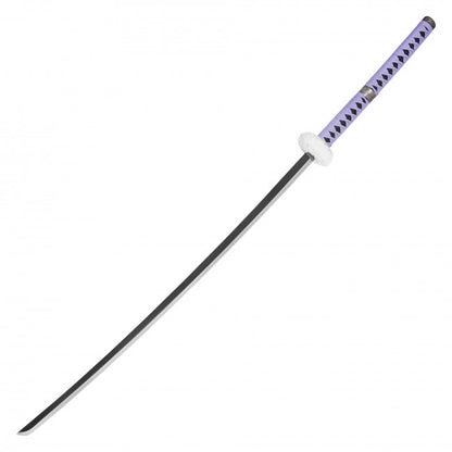 Metal 52-1/2" White feather tsuba samurai sword (Extra Long Vers.)- FS138L