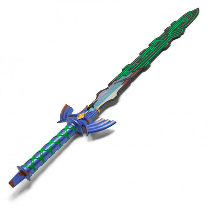 Metal 36" Fantasy Green-Blue Long Sword w/ Plaque- FS186