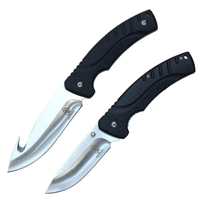 8.5" Hunting and 7.75" Pocket Knife (2 Pieces Set) - HBK10BK