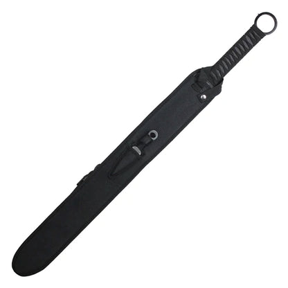 27" Black Skull Ninja Sword Steel Sword Set with 2 Throwing Knives- K1020-40-BK