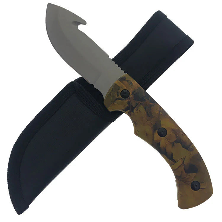 9" Brown Camo Hunting Knife - KC950CM