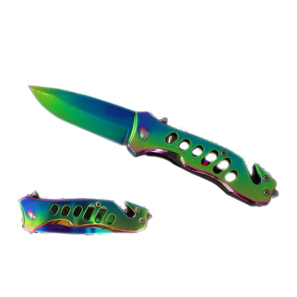 Falcon 6.5" Rainbow Folding Knife - KS1471RW