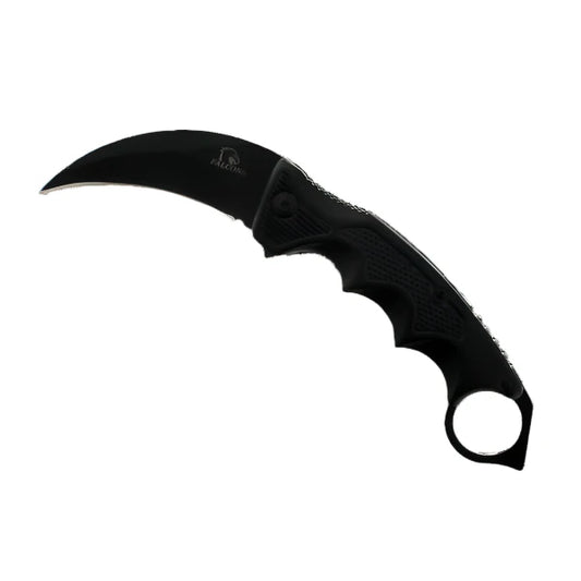 Falcon 9" Black Blade Spring Assisted Knife- KS3329BK