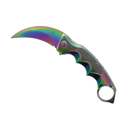 Falcon 9" Rainbow Blade Spring Assisted Knife - KS3329RB