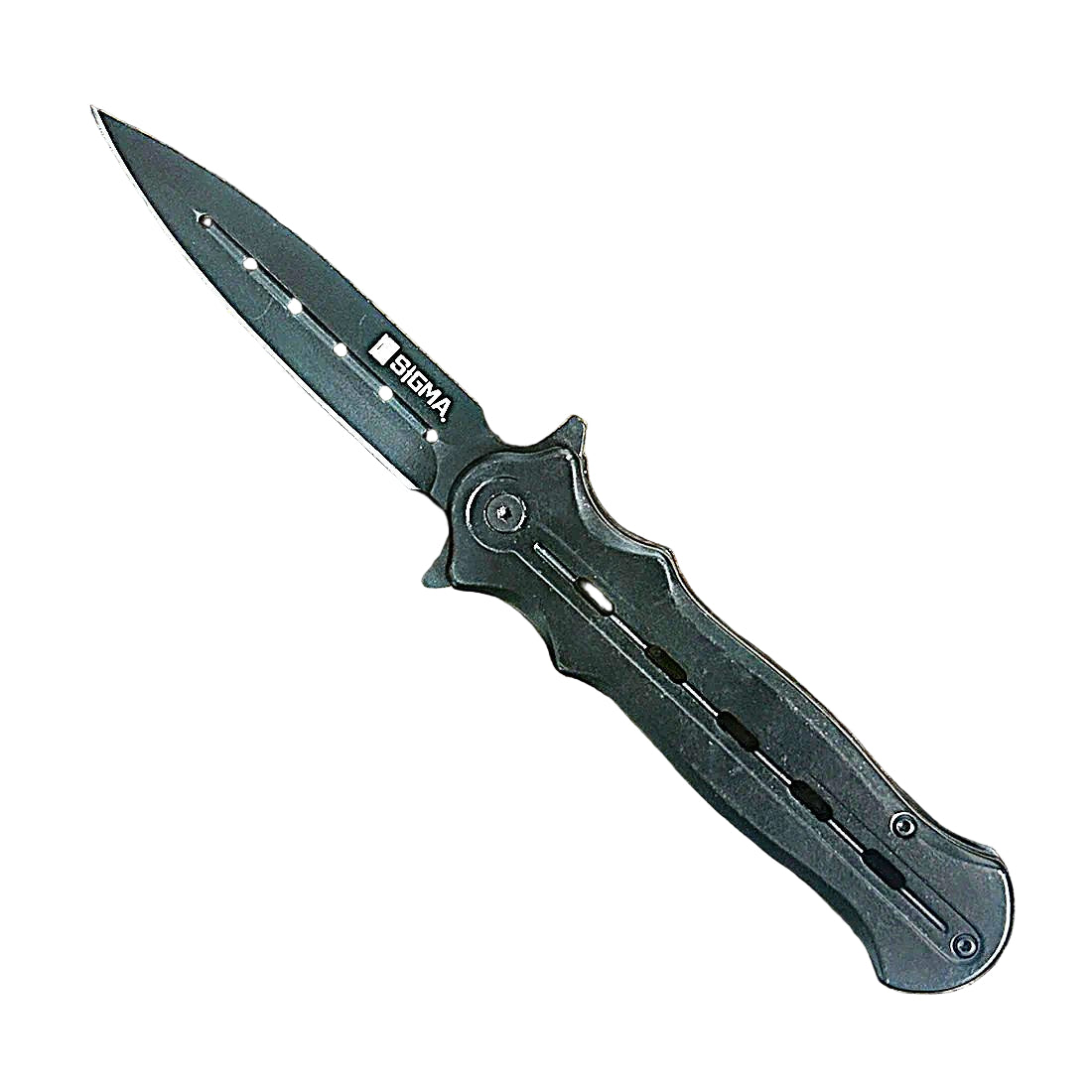 8.5" Ball Bearing Black Titanium Coated Pocket Knife - KSB111BK