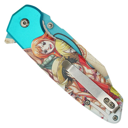 7.75"  Spring Assisted Fantasy Pocket Knife - PF83A
