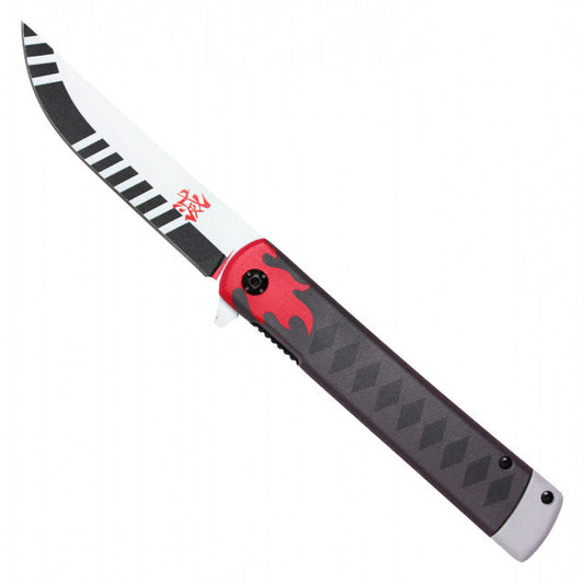8"  Spring Assisted Fantasy Pocket Knife - PF52C