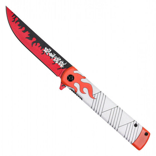 8"  Spring Assisted Fantasy Pocket Knife - PF52D