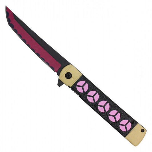 9"  Spring Assisted Fantasy Pocket Knife - PF57A