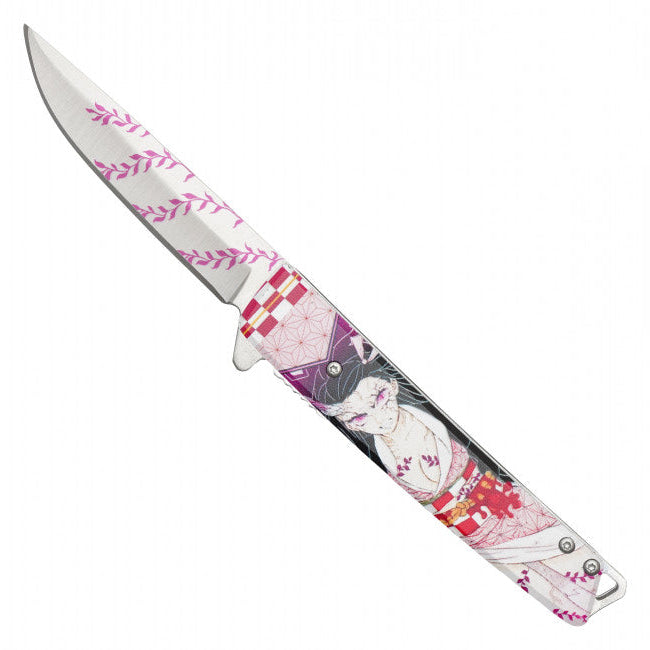 8"  Spring Assisted Fantasy Demon Pocket Knife - PF78A