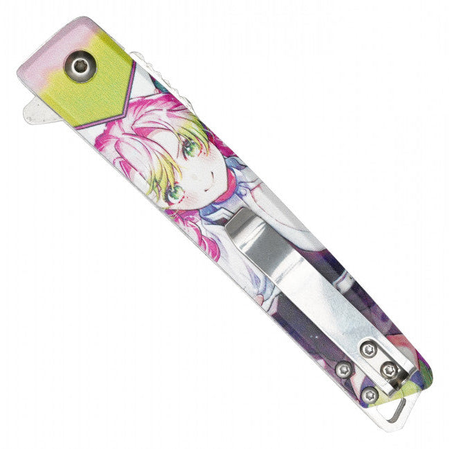 8"  Spring Assisted Fantasy Demon Pocket Knife - PF78C