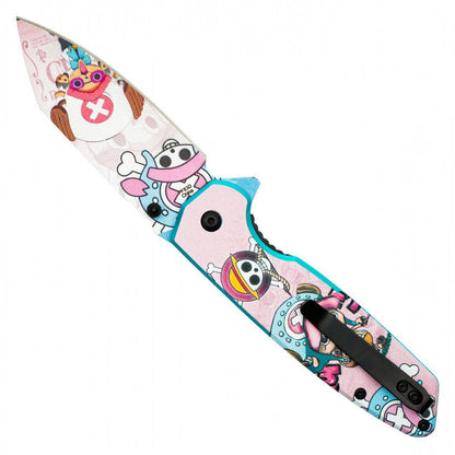 7.75"  Spring Assisted Fantasy Pocket Knife - PF83D