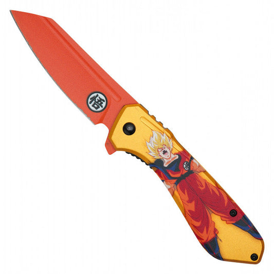 7.75"  Spring Assisted Fantasy Pocket Knife - PF85G