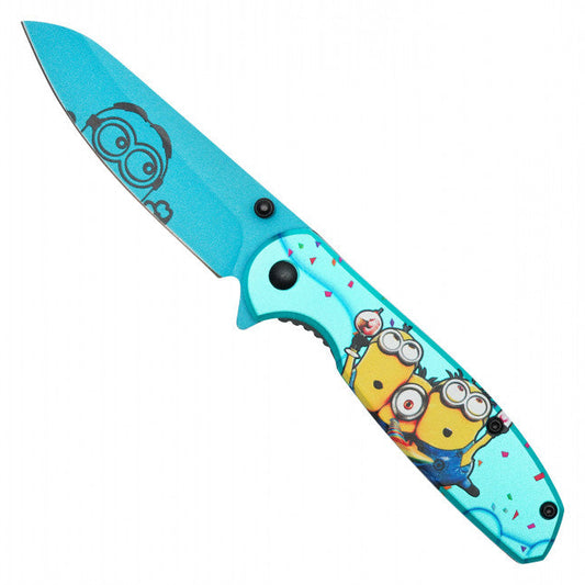 7.25"  Spring Assisted Fantasy Pocket Knife - PF91B