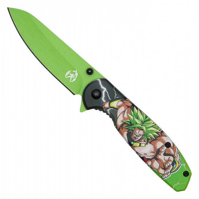 7.75"  Spring Assisted Fantasy Pocket Knife - PF91D