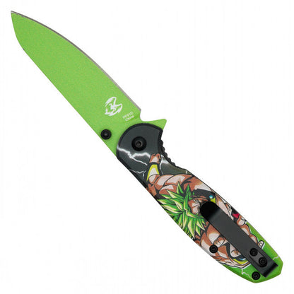 7.75"  Spring Assisted Fantasy Pocket Knife - PF91D