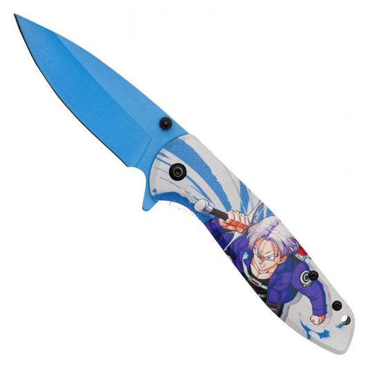 8"  Spring Assisted Fantasy DBZ Pocket Knife - PF93S