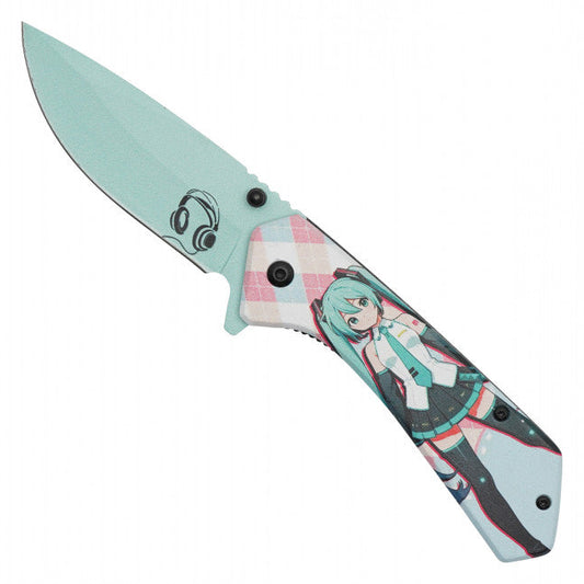 7.75"  Spring Assisted Fantasy Pocket Knife - PF95D
