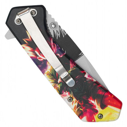 7.75"  Spring Assisted Fantasy Pocket Knife - PF95K