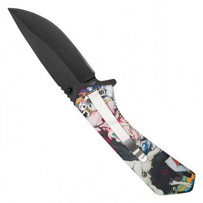 7.75"  Spring Assisted Fantasy Pocket Knife - PF95XB