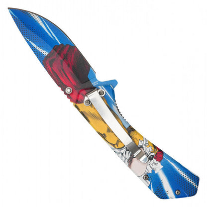 7.75"  Spring Assisted Fantasy Pocket Knife - PF95XK