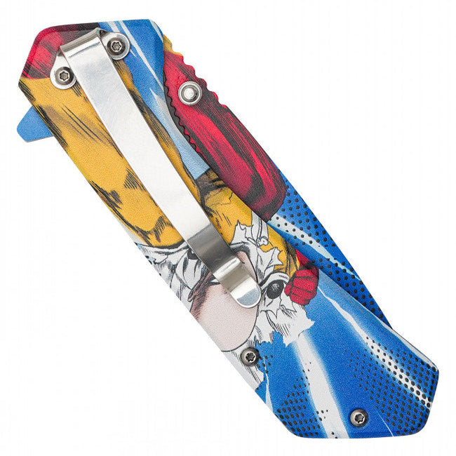 7.75"  Spring Assisted Fantasy Pocket Knife - PF95XK