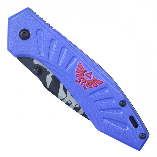 7.75"  Spring Assisted Fantasy Pocket Knife - PWT313BL