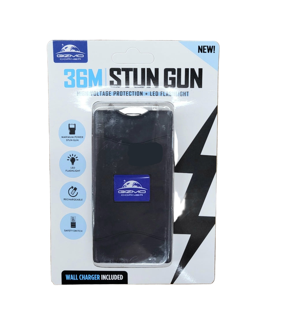 4-1/2″ 36 million volt Black Stun Gun with Led Light - SG-M36000BK