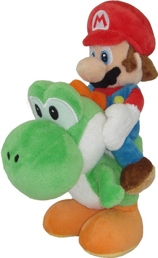 Supper Mario - Mario Riding Yoshi 8" Plush - 1241