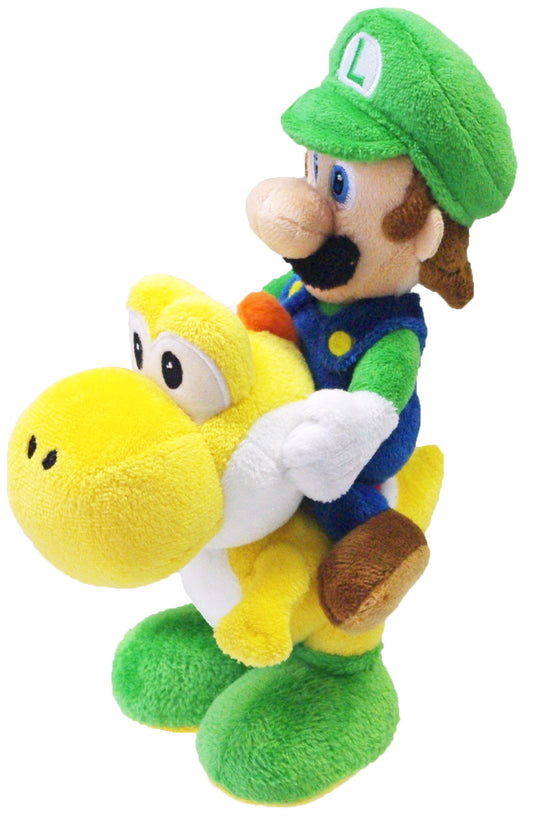 Super Mario - Luigi Riding Yoshi 8" Plush -1255