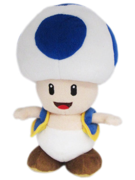 Super Mario - Blue Toad 8" Plush - 1588