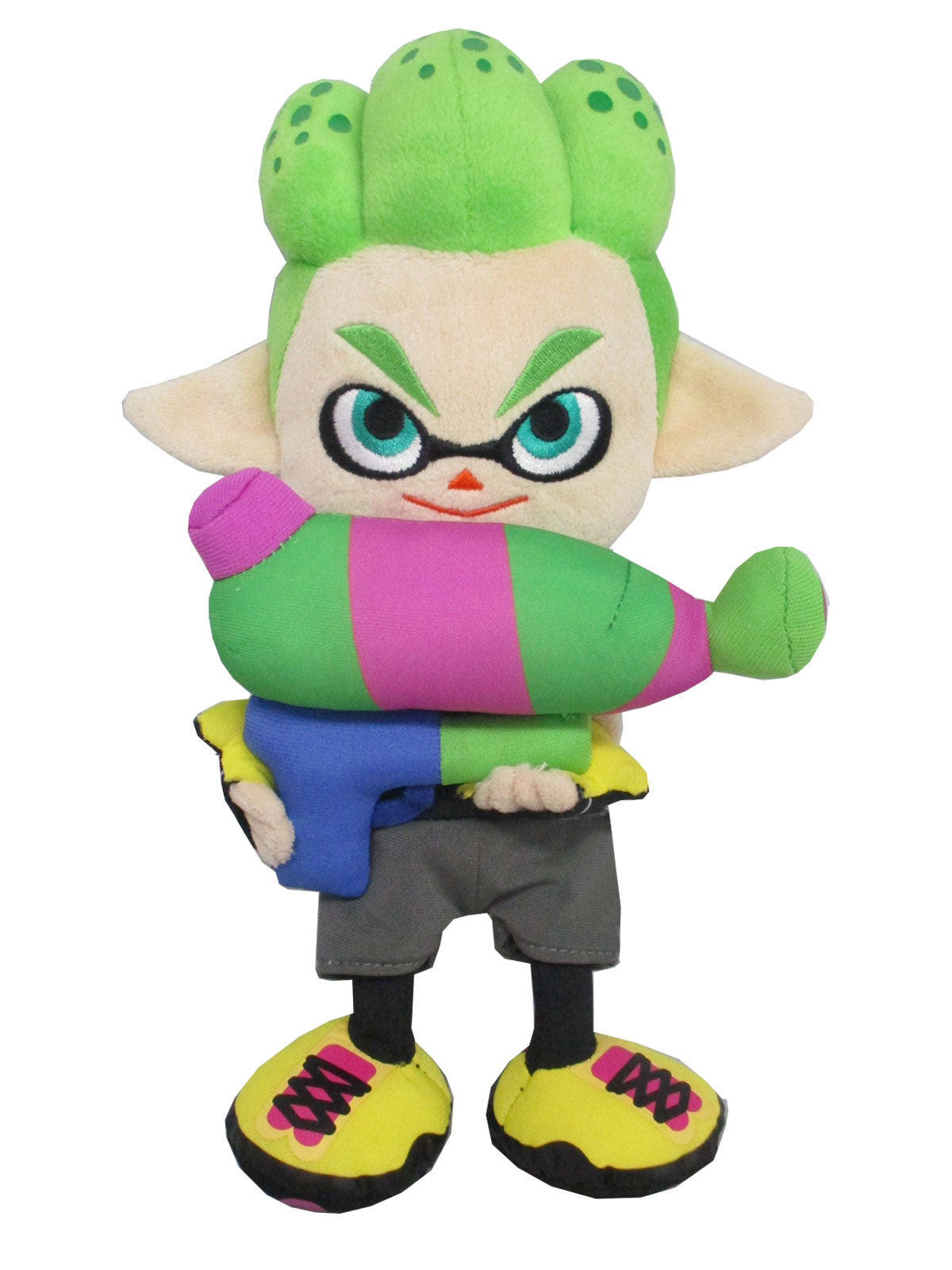 Splatoon - Inkling Boy Neon Green 9" Plush - 1661