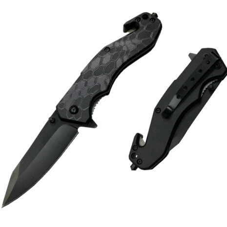 8″ UV Printed ABS Spring Assisted Folding Knife -T27019-7