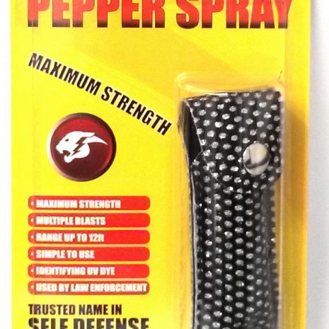 1/2 oz keychain pepper spray with rinestone pouch -T3131BB