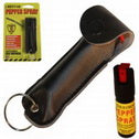 1/2 oz keychain pepper spray with black pouch -T3131BK