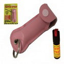 1/2 oz keychain pepper spray with Pink pouch-T3131PK