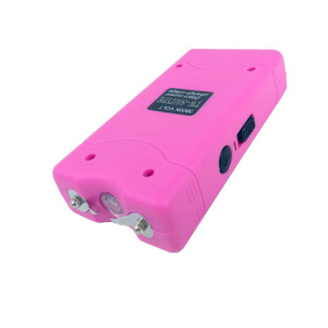 4-1/2″ 3 million vol Pink Stun Gun with Led Light - T31800PK